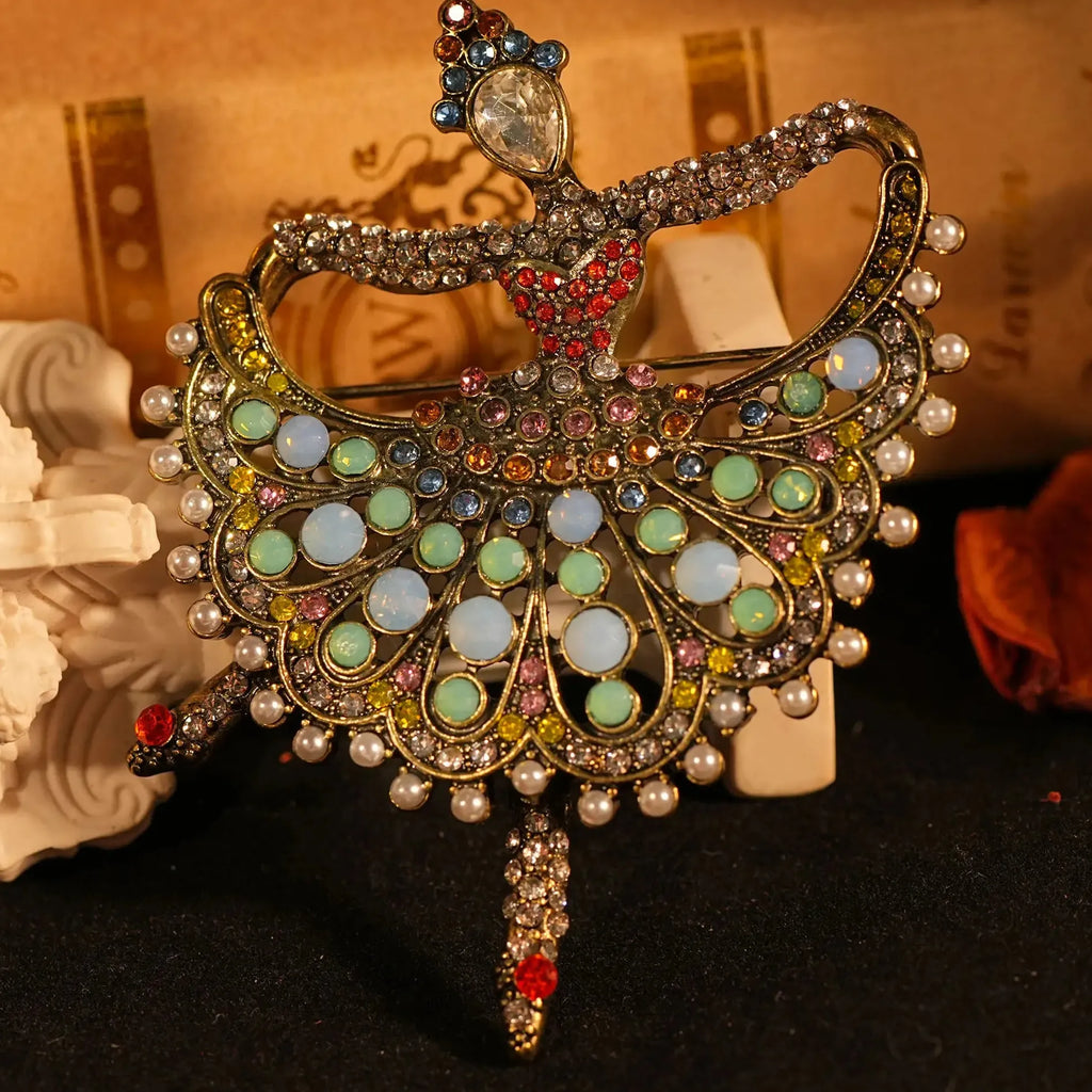 Elegant Ballet Girl Brooch Wedding Gift for Men and Women