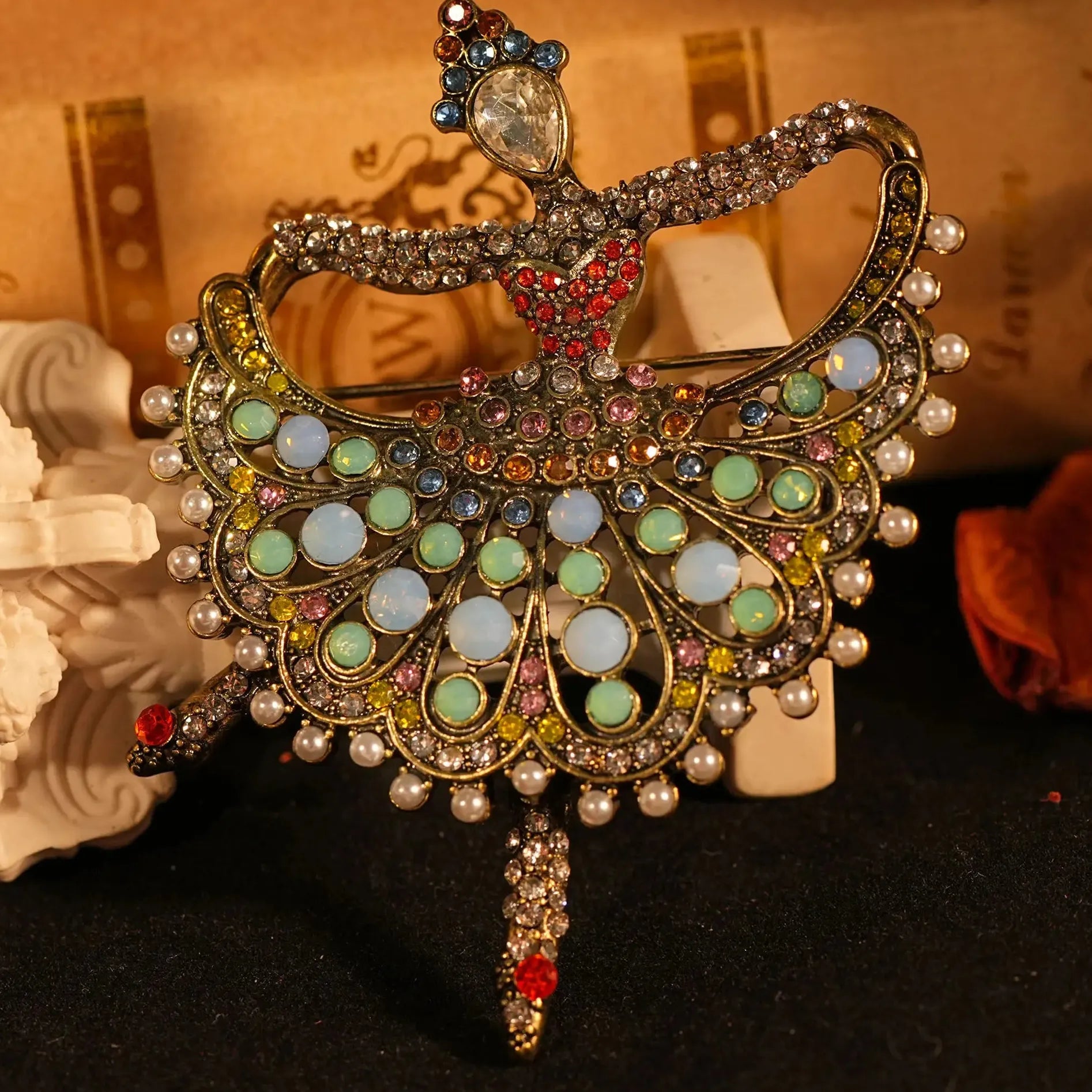Elegant Ballet Girl Brooch Wedding Gift for Men and Women
