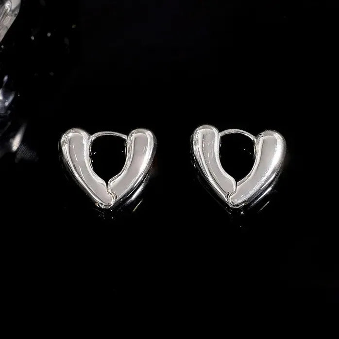 Geometric Hoop Earrings for Women Simple Fashion Gold Silver Huggies Jewelry