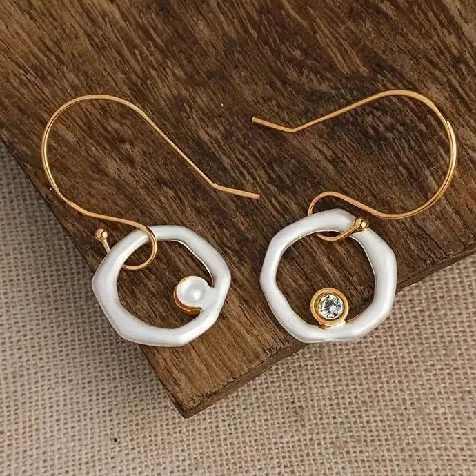 Luxury Zinc Alloy Crystal Drop Earrings for Women Party Birthday Jewelry