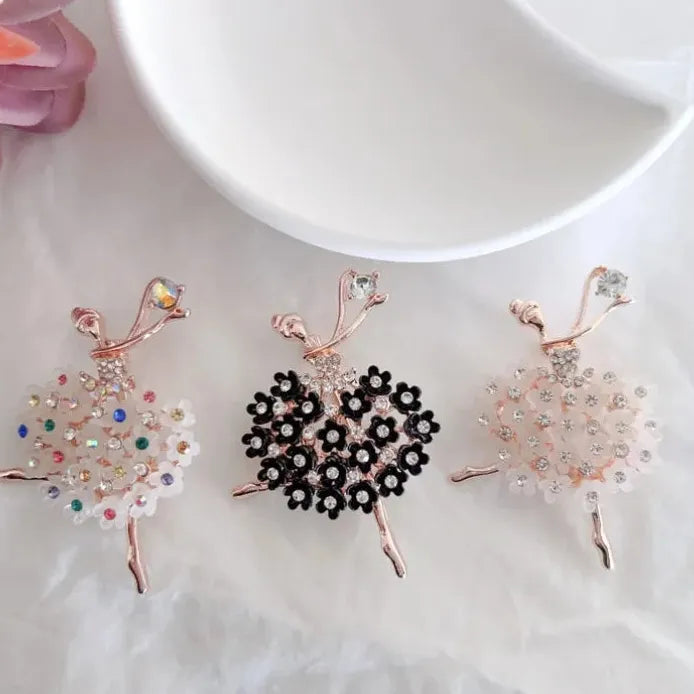 Luxury Ballet Girl Brooch Pin Elegant Gift for Men & Women