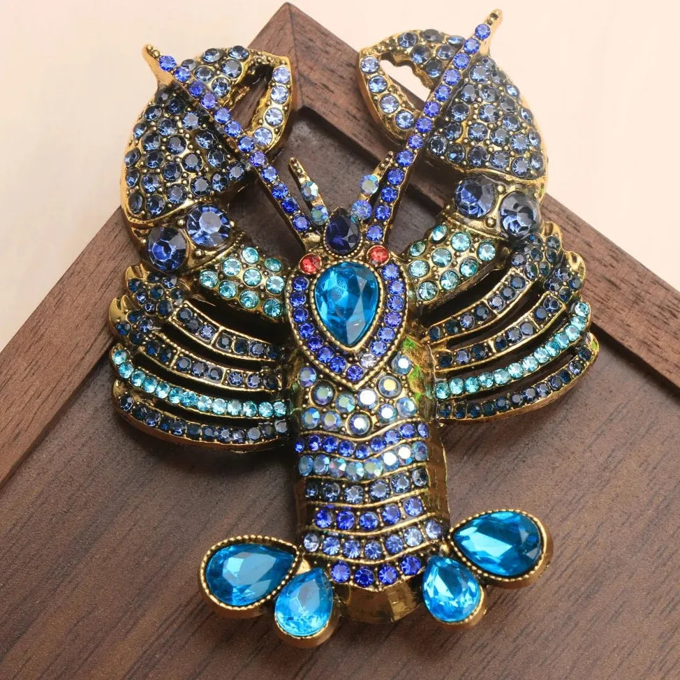 Vintage Lobster & Crab Brooches Classic Fashion Jewelry Gift for Men & Women