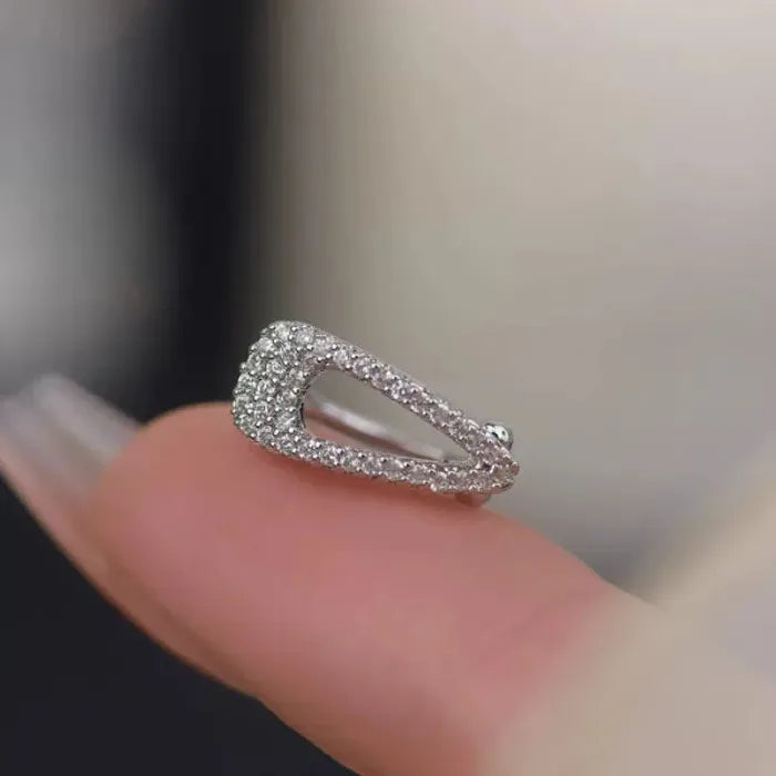 Small Geometric Clip-On Ear Cuff Earrings for Women Zinc Alloy Jewelry