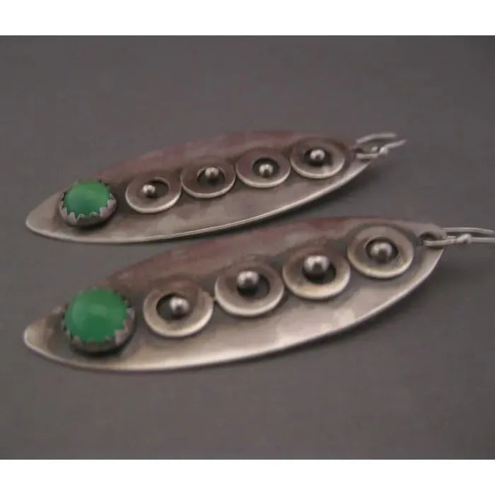 Vintage Bohemian Zinc Alloy Metal Carving Women's Pendant Drop Earrings Simple Design