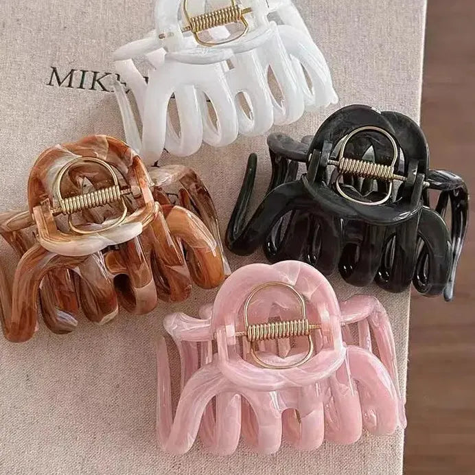 2025 Acetate Pumpkin Hair Claw Clip for Women Stylish Hair Accessory