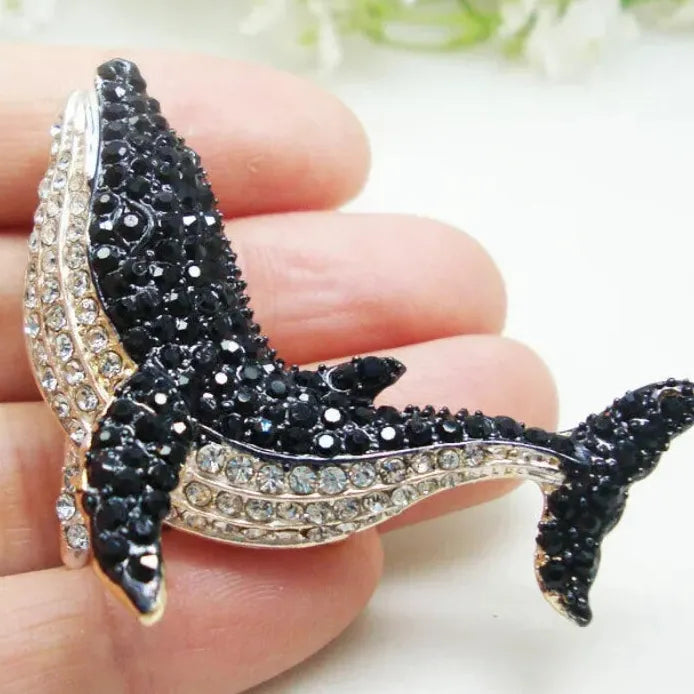 Vintage Dolphin Brooch Pin for Women Classic Animal Jewelry Gift