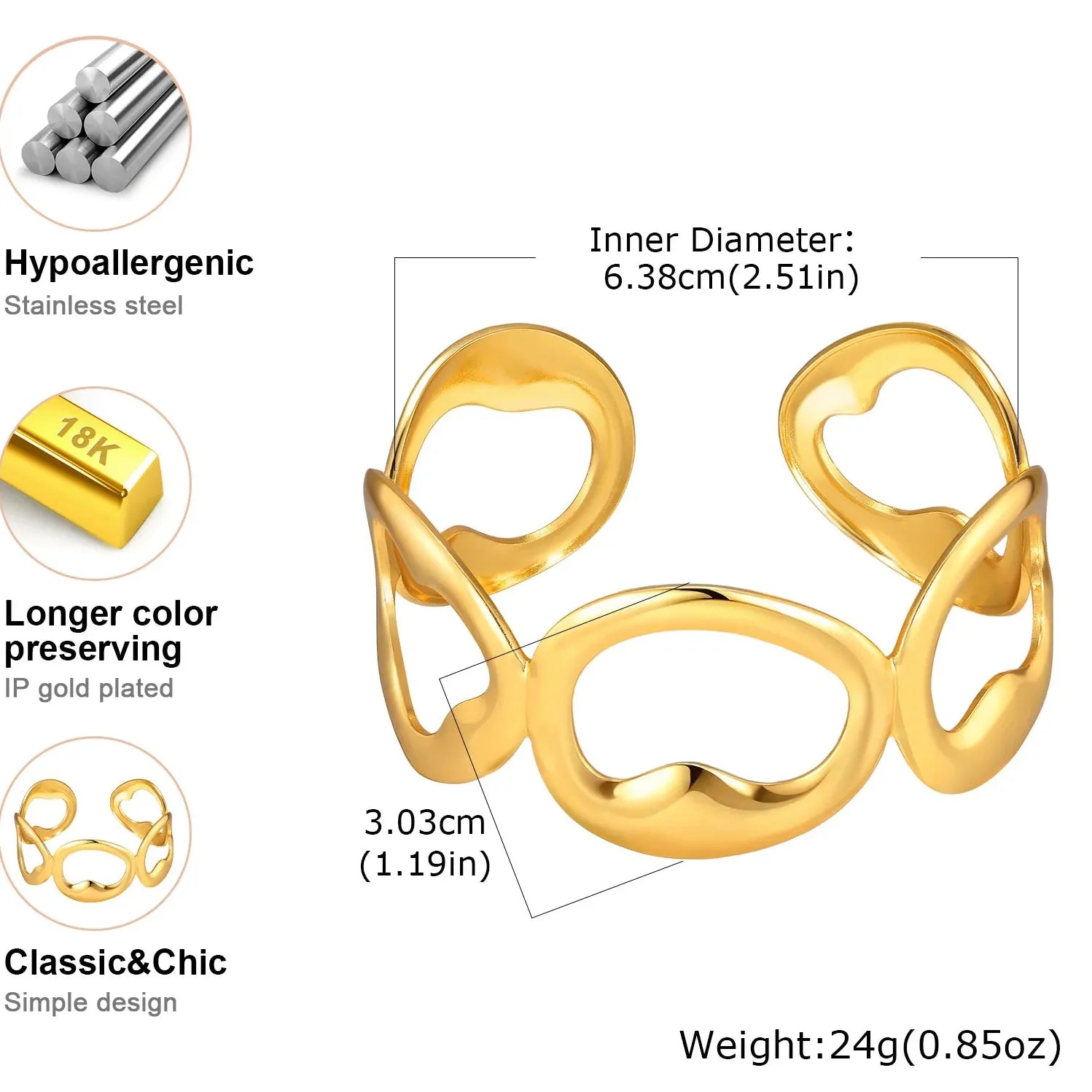 Luxury Stainless Steel Silk Scarf Cuff Bracelet for Women Vintage Gift