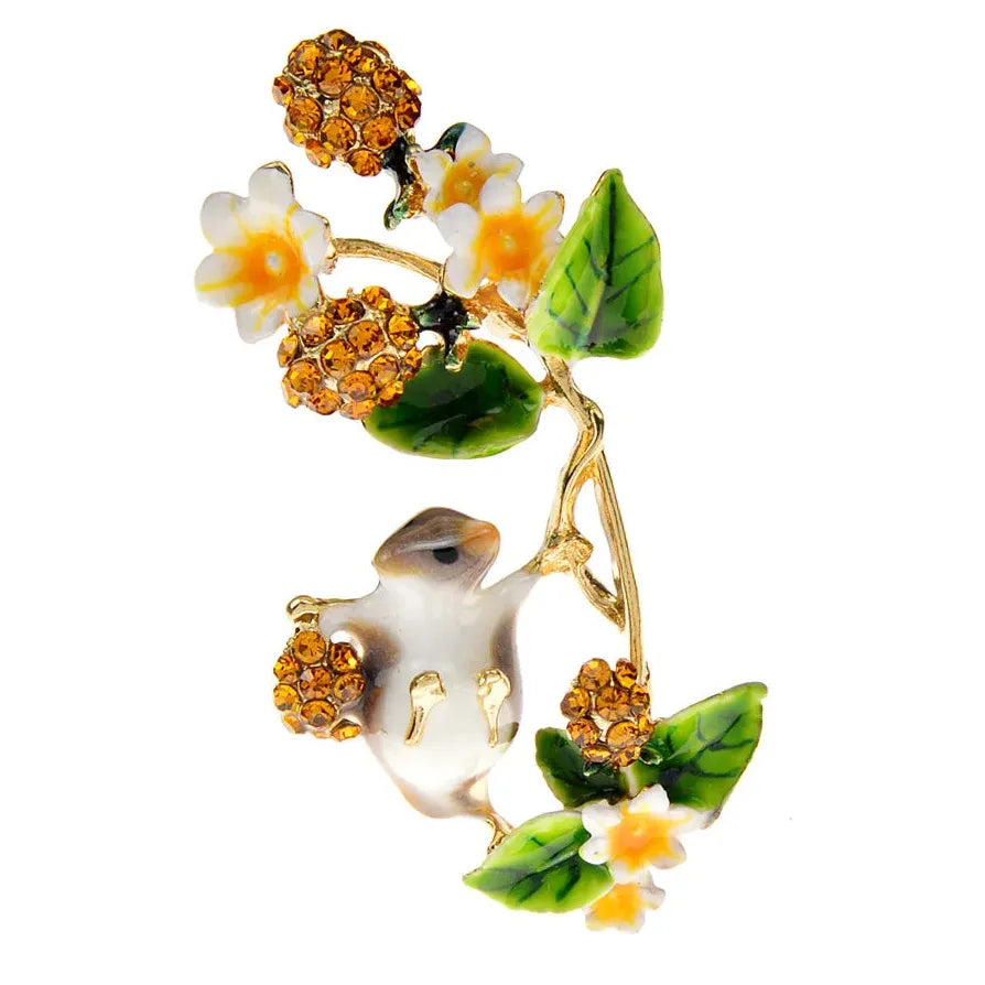 Chipmunk Squirrel Brooch Animal Pin Accessory for Women Stylish Gift