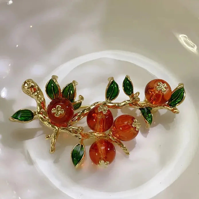 Vintage Ruyi Chinese Style Brooch Cheongsam Pin for Women Elegant Gift