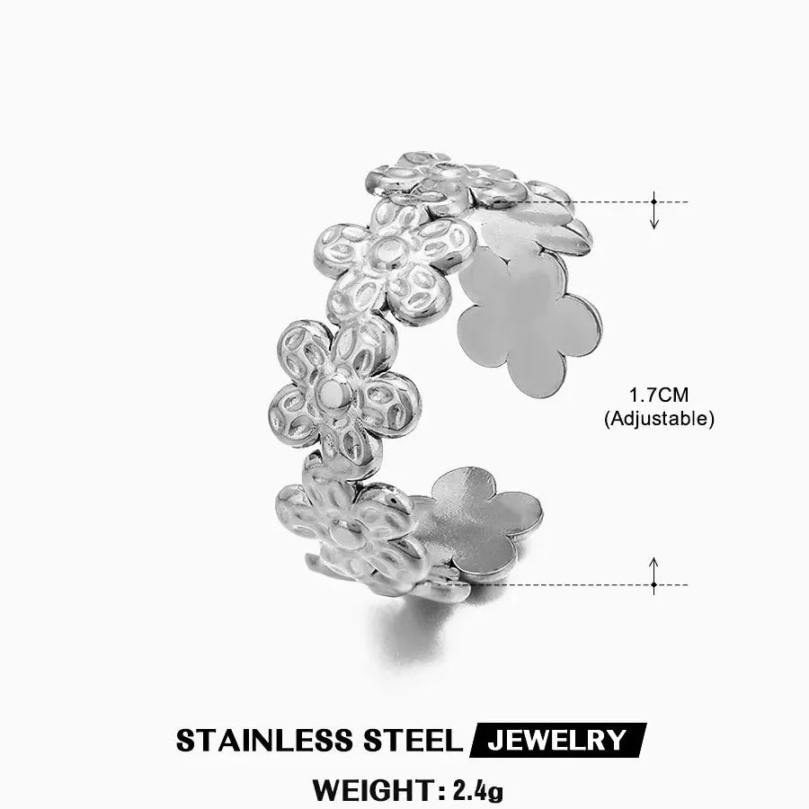 Gold Ginkgo Leaf Stainless Steel Ring Unisex Vintage Wedding Jewelry 2026