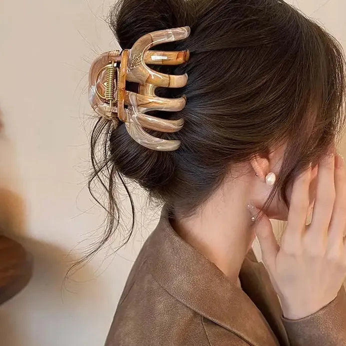 2025 Acetate Pumpkin Hair Claw Clip for Women Stylish Hair Accessory