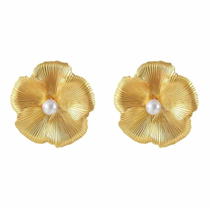 Colorful Floral Drop Earrings for Women Zinc Alloy Jewelry Gift