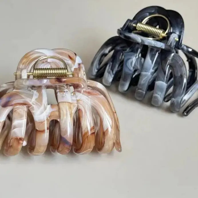 2025 Acetate Pumpkin Hair Claw Clip for Women Stylish Hair Accessory