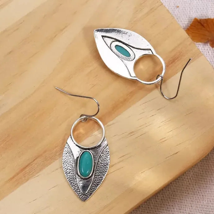 Bohemian Turquoise Geometric Drop Earrings Women’s Fashion Jewelry Gifts