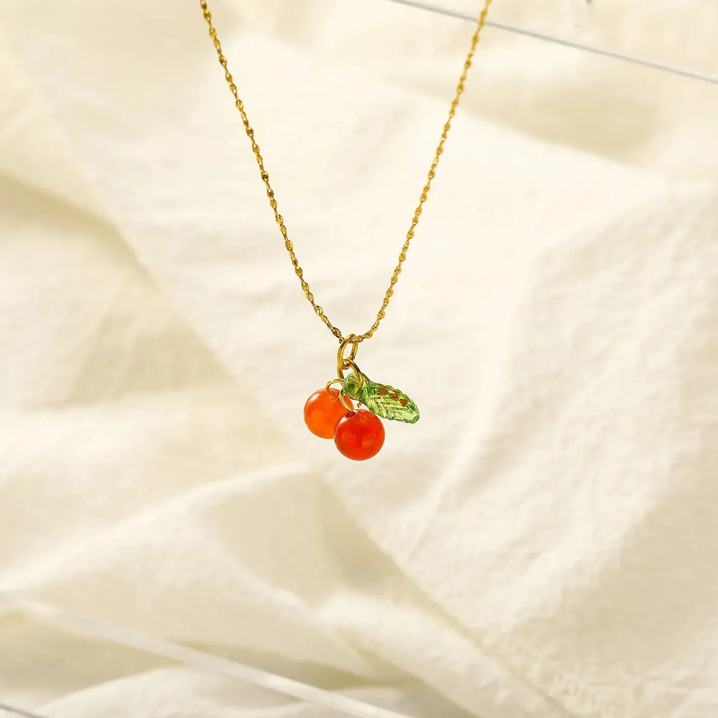 18K Gold Plated Titanium Steel Geometric Pendant Necklace for Women Choker