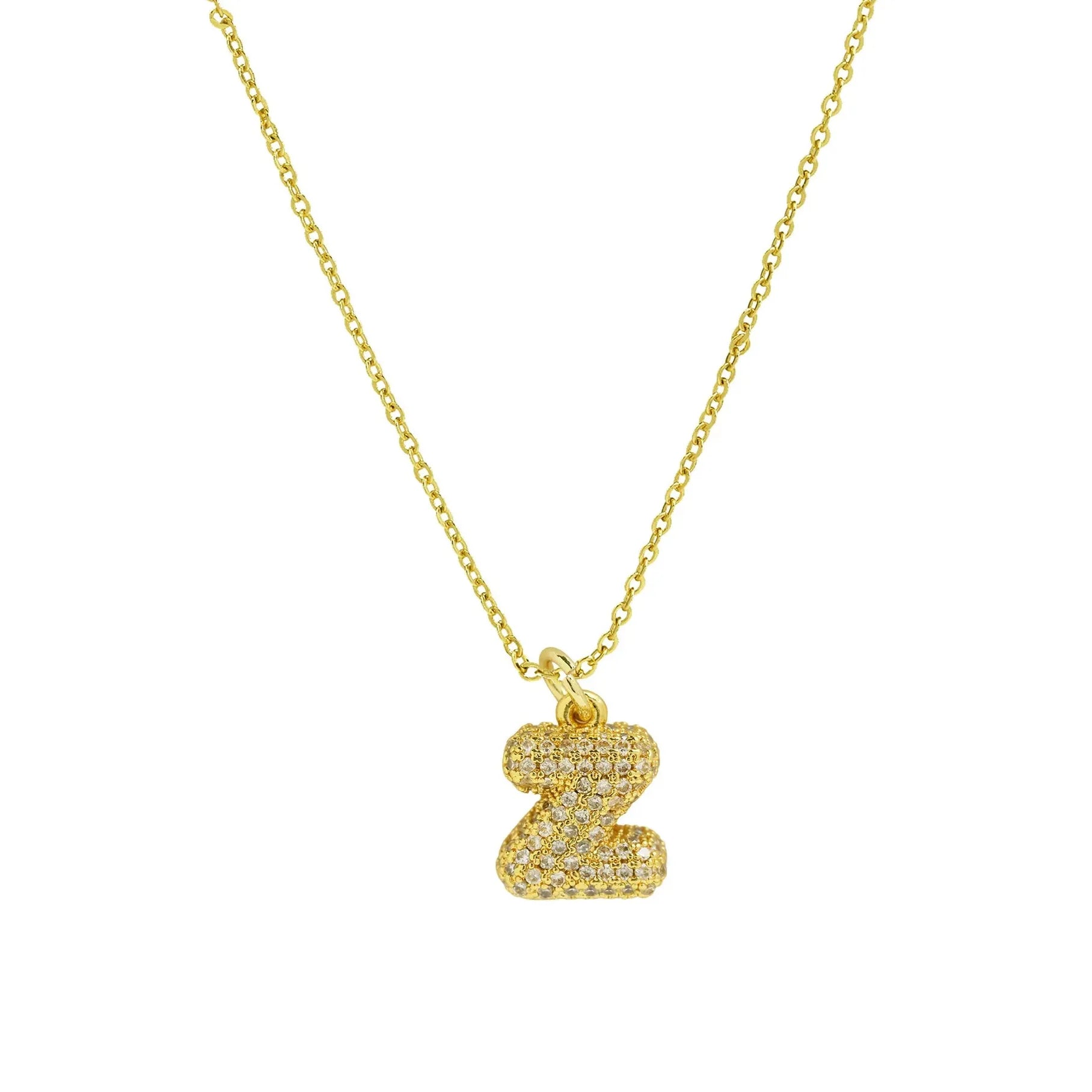 18k Gold Plated A-Z Initial Pendant Necklace Stainless Steel Choker Women Gift