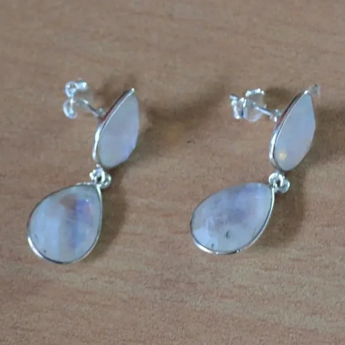 Women's Fashion Water Drop Earrings Crystal Tear Drop Pendant Jewelry