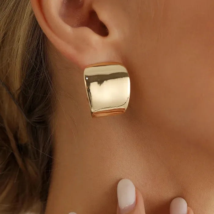 Geometric Irregular Square Drop Earrings Zinc Alloy Dangle for Women Gift