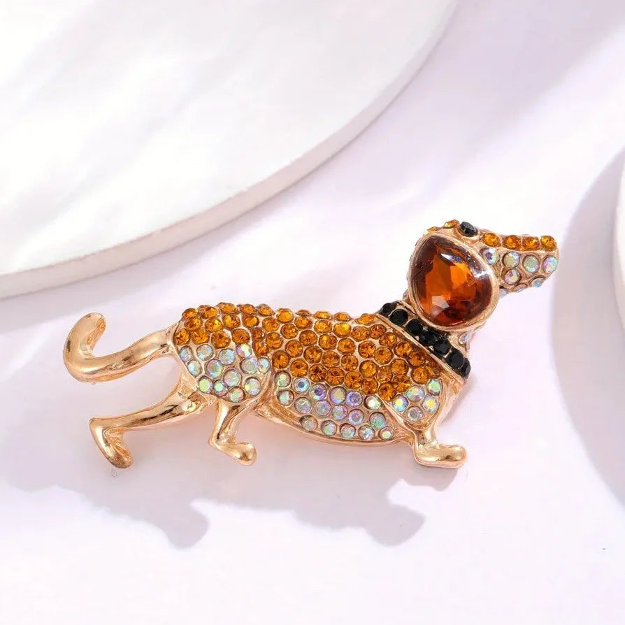 Luxury Classic Puppy Brooch Gift for Men and Women
