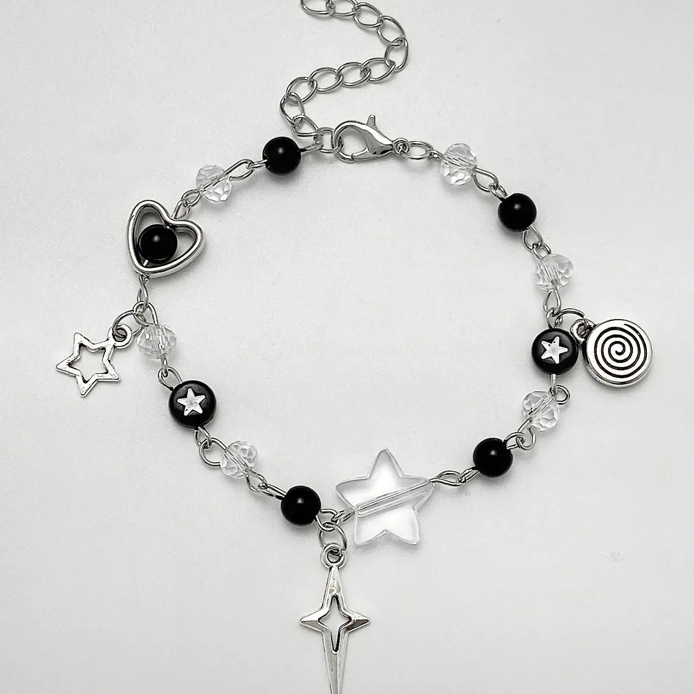 Y2K Couple Bracelets TV Girl Matching Beads Friends Jewelry Gift Trendy Chain