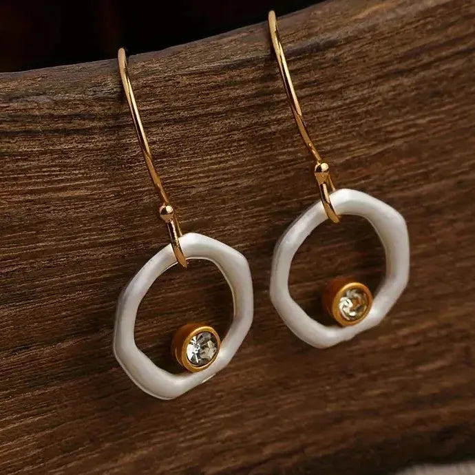 Luxury Crystal Drop Earrings Zinc Alloy Jewelry for Women Party Birthday