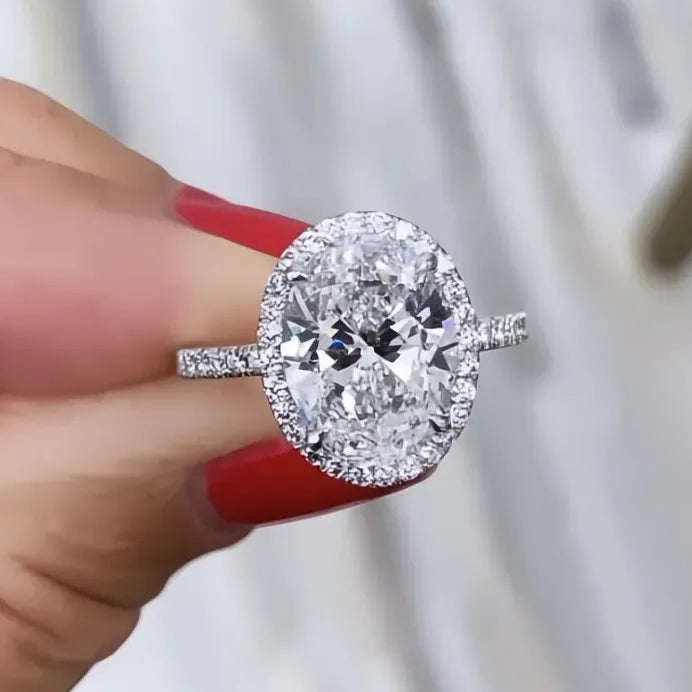 Eternity AA Cubic Zirconia Women’s Classic Geometric Wedding Engagement Ring