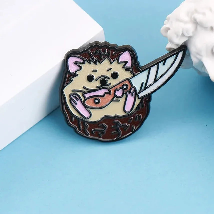 Luxury Hedgehog Brooch Classic Style Jewelry Gift for Men & Women