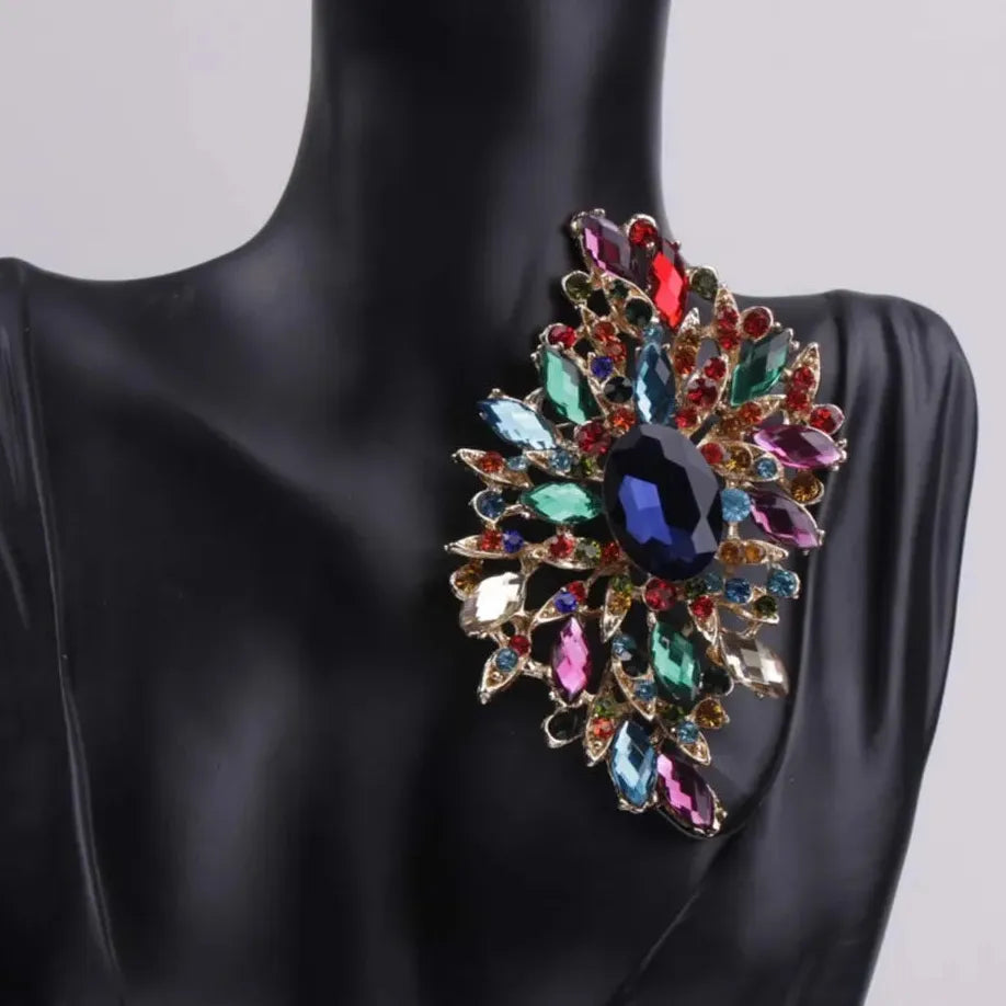 Classic Floral Brooch for Men & Women Wedding Party Gift Accessory