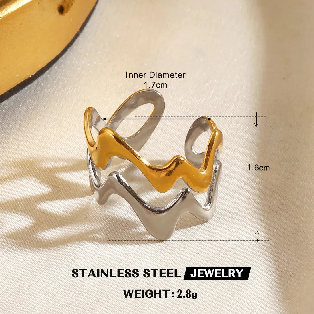 Vintage Stainless Steel Starfish Heart Flower Leaf Rings for Women Gifts Jewelry