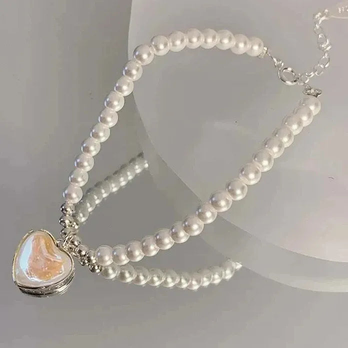Y2K Pink Zircon Bowknot Necklace & Bracelet Set for Women Zinc Alloy