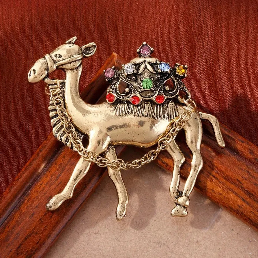 Luxury Vintage Horse Year Warhorse Unicorn Brooch for Men and Women