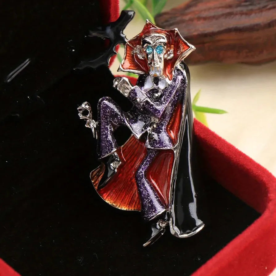 Halloween Dr. Vampire Brooch Pin Party Favors for Men & Women