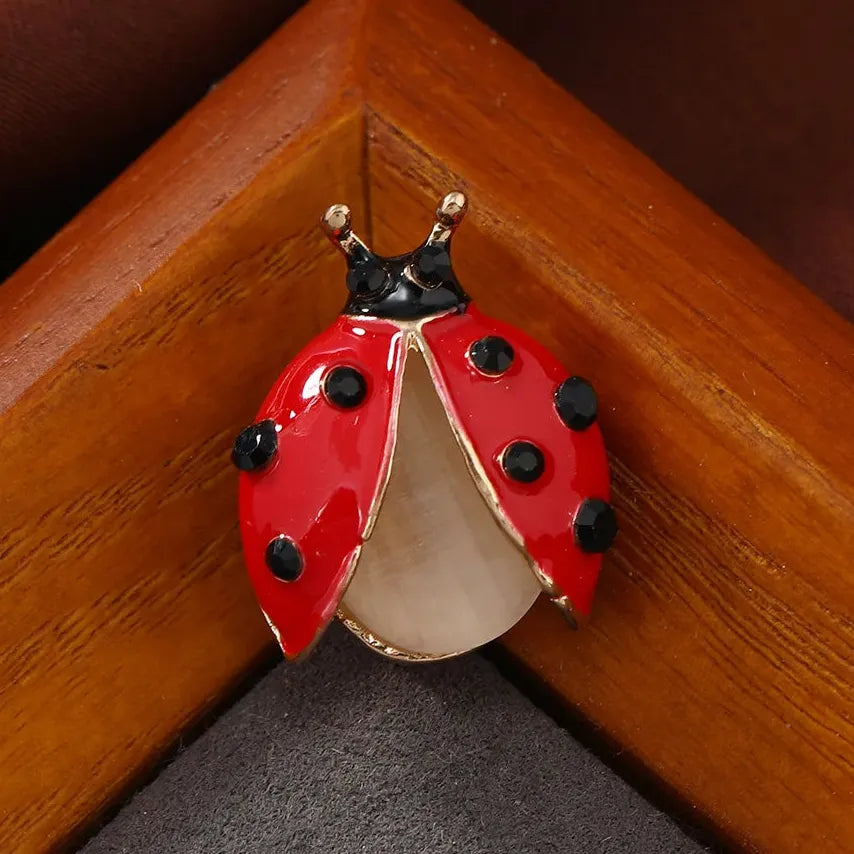 Classic Ladybug Beetle Brooch Insect Jewelry for Women and Men