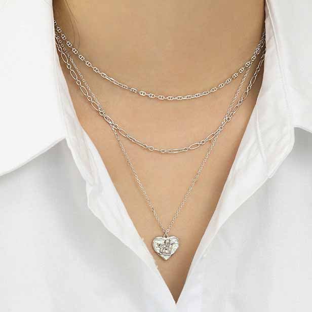 Choker Pig Nose 925 Sterling Silver Stacking Chain Necklace