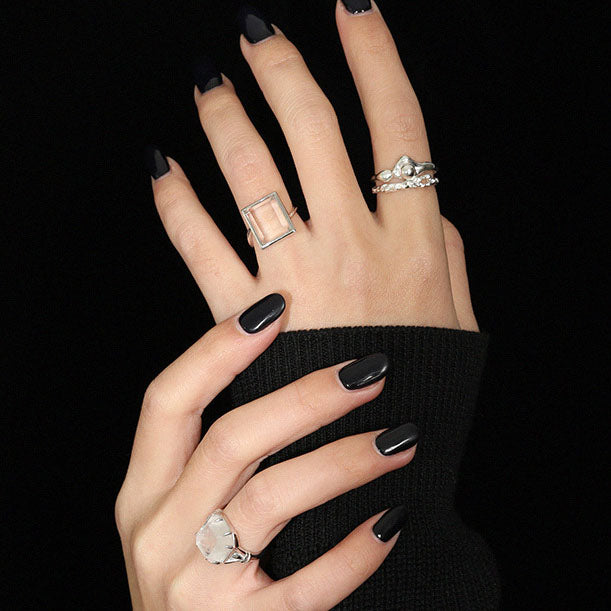 Irregular Hollow Beads 925 Sterling Silver Adjustable Ring