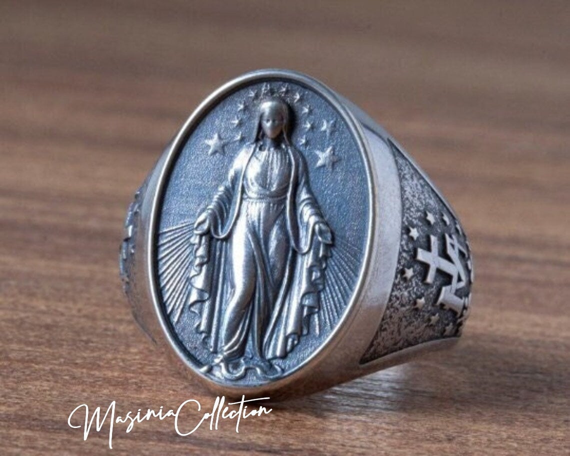 Viking Ring Val Knut Nordic Sterling silver 925 ring biker men women Vegvisir, The Viking Compass/The Runic Compass