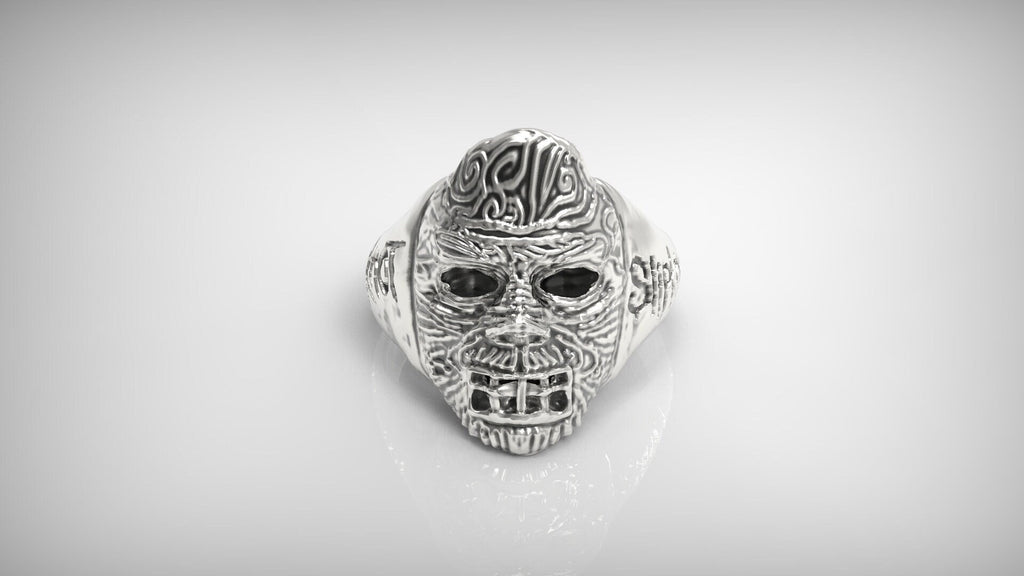 Silver signet ring slipknot heavy metal rock band van