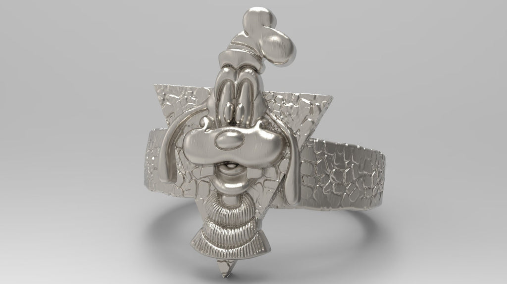 Goofy ring 925 sterling silver all sizes  eliot goof sherlock goof mopalong goofy