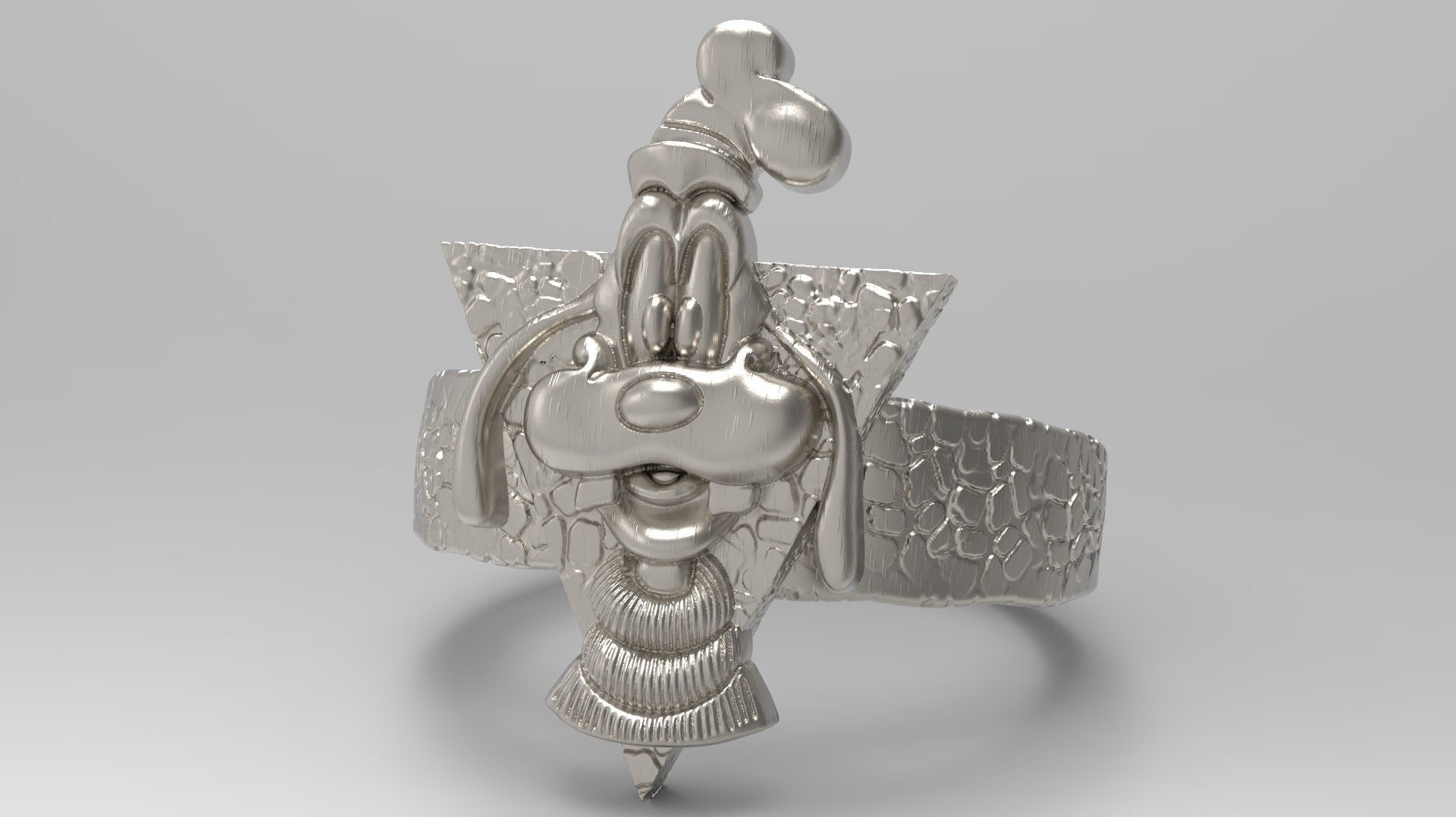 Goofy ring 925 sterling silver all sizes  eliot goof sherlock goof mopalong goofy