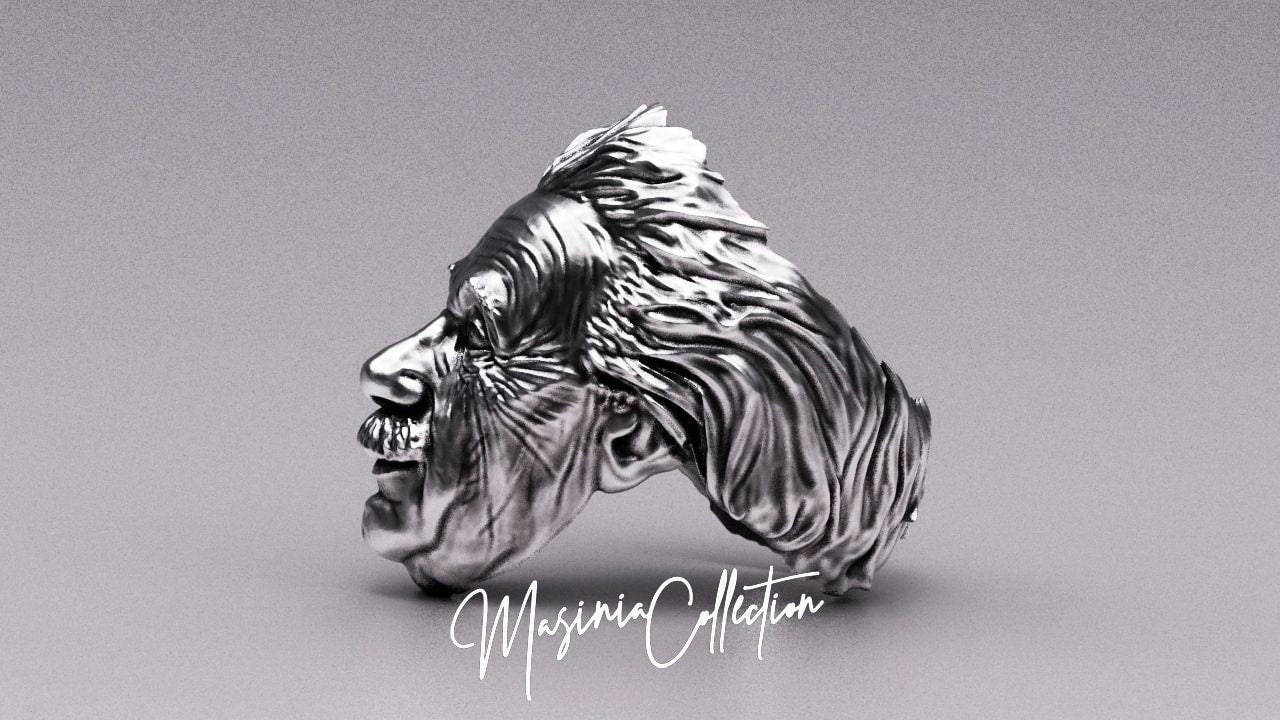 Albert einstein sterling silver 925 ring