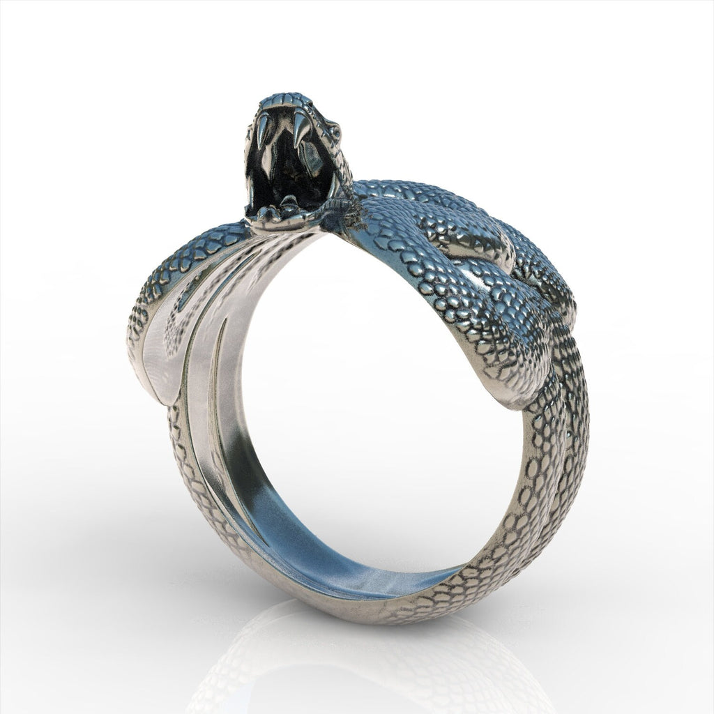 Cobra Snake Sterling Silver 925 Ring Jewellery New