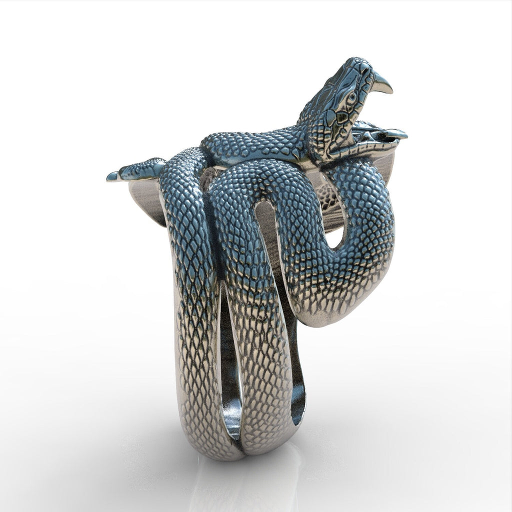 Cobra Snake Sterling Silver 925 Ring Jewellery New