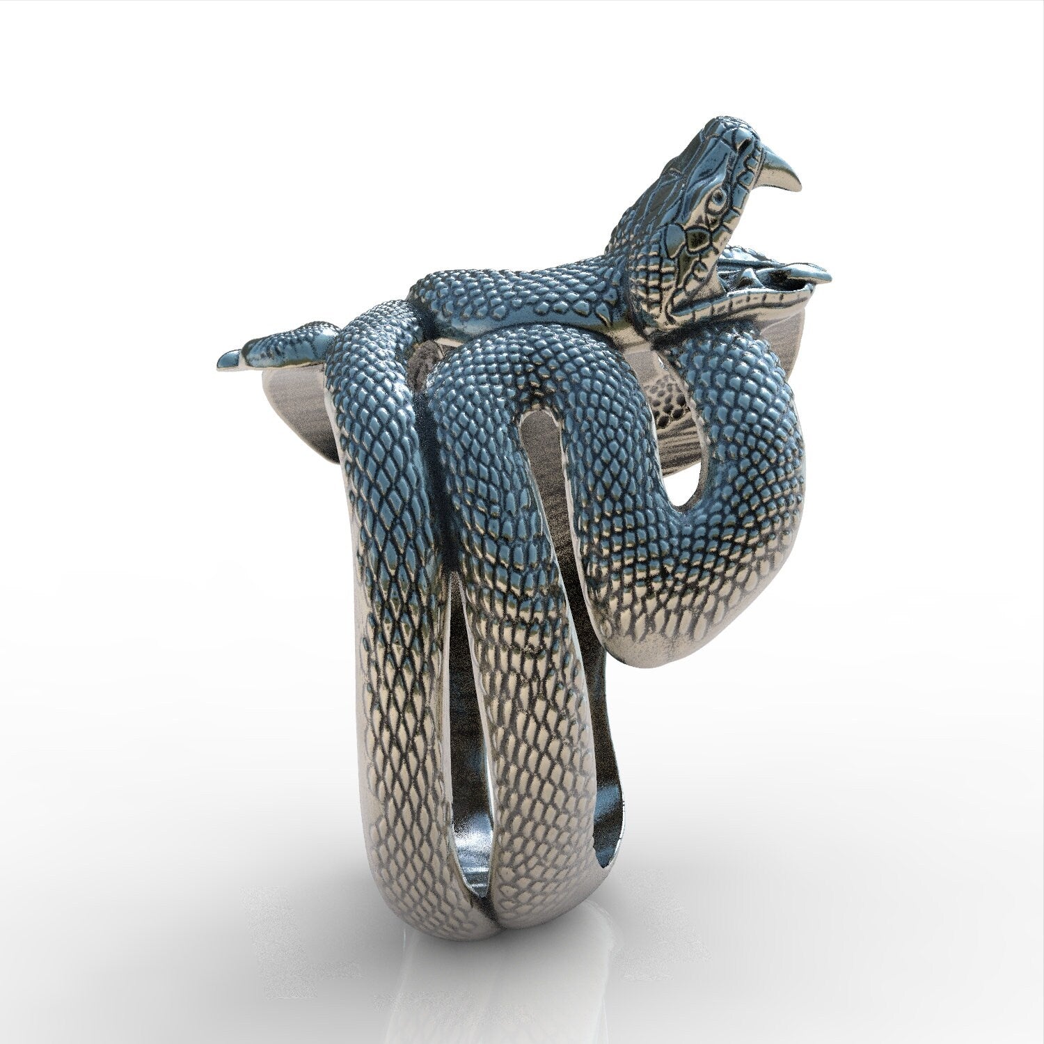 Cobra Snake Sterling Silver 925 Ring Jewellery New
