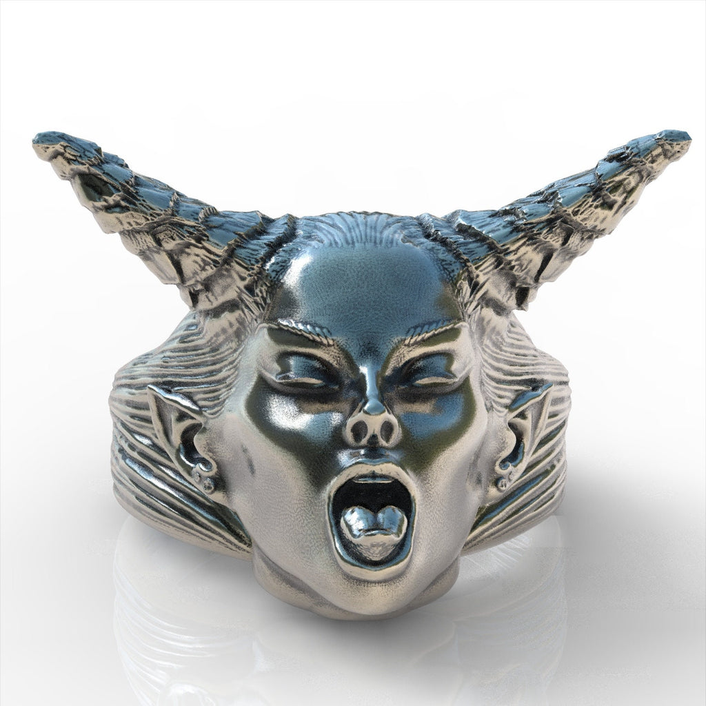 Succubus demon ring sterling 925 ring ring handmade men unisex