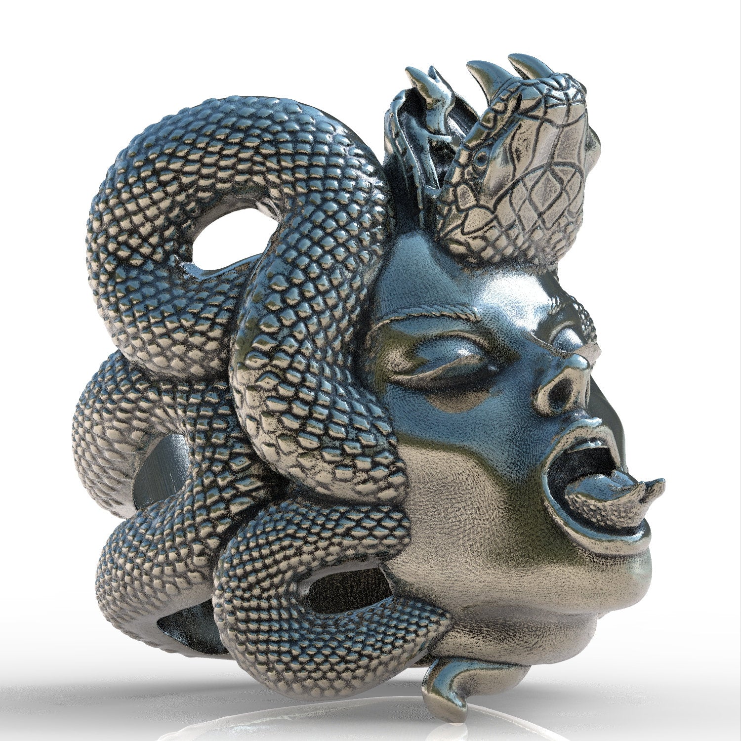 Snake girl sterling silver 925 ring jewellery new