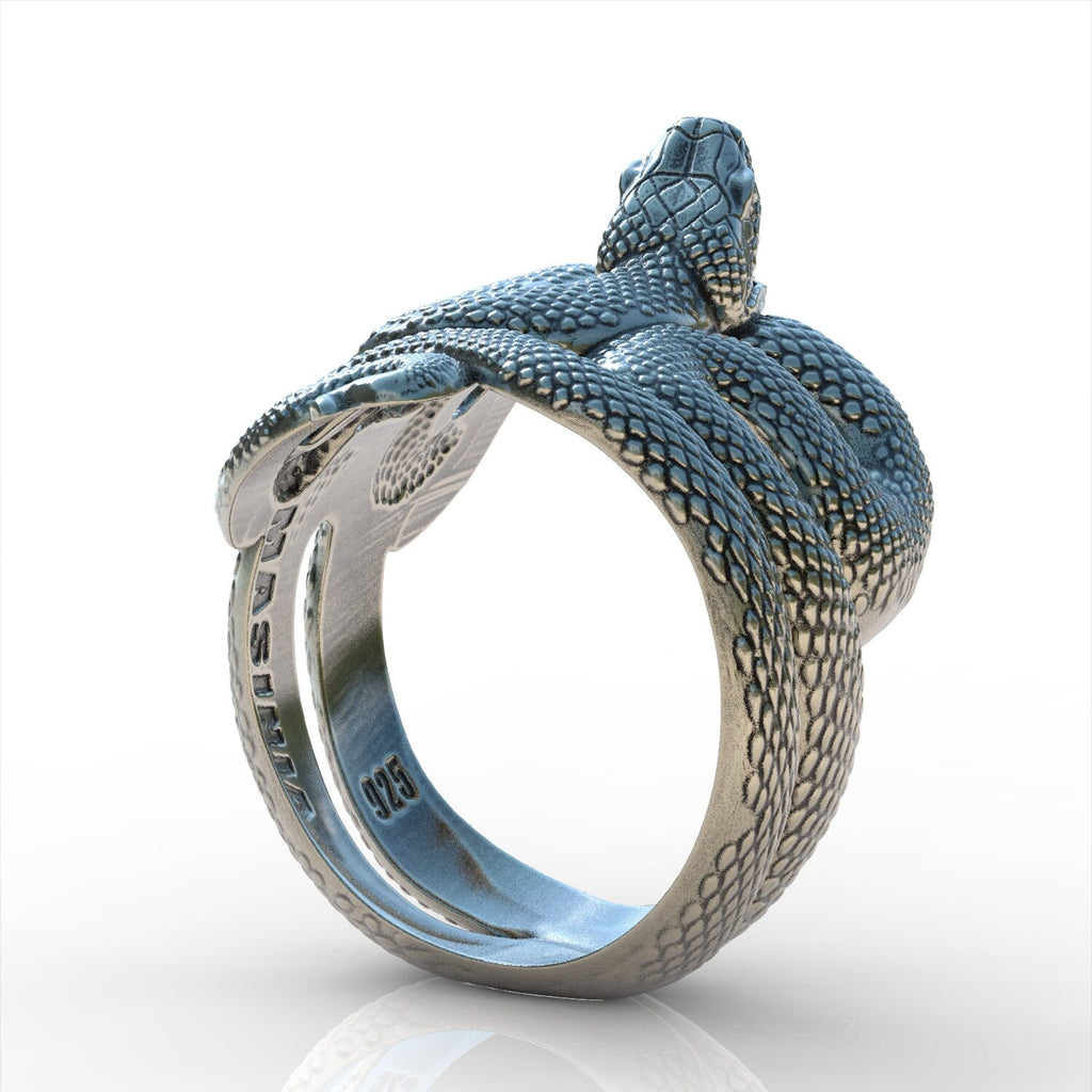 Cobra Snake Sterling Silver 925 Ring Jewellery New