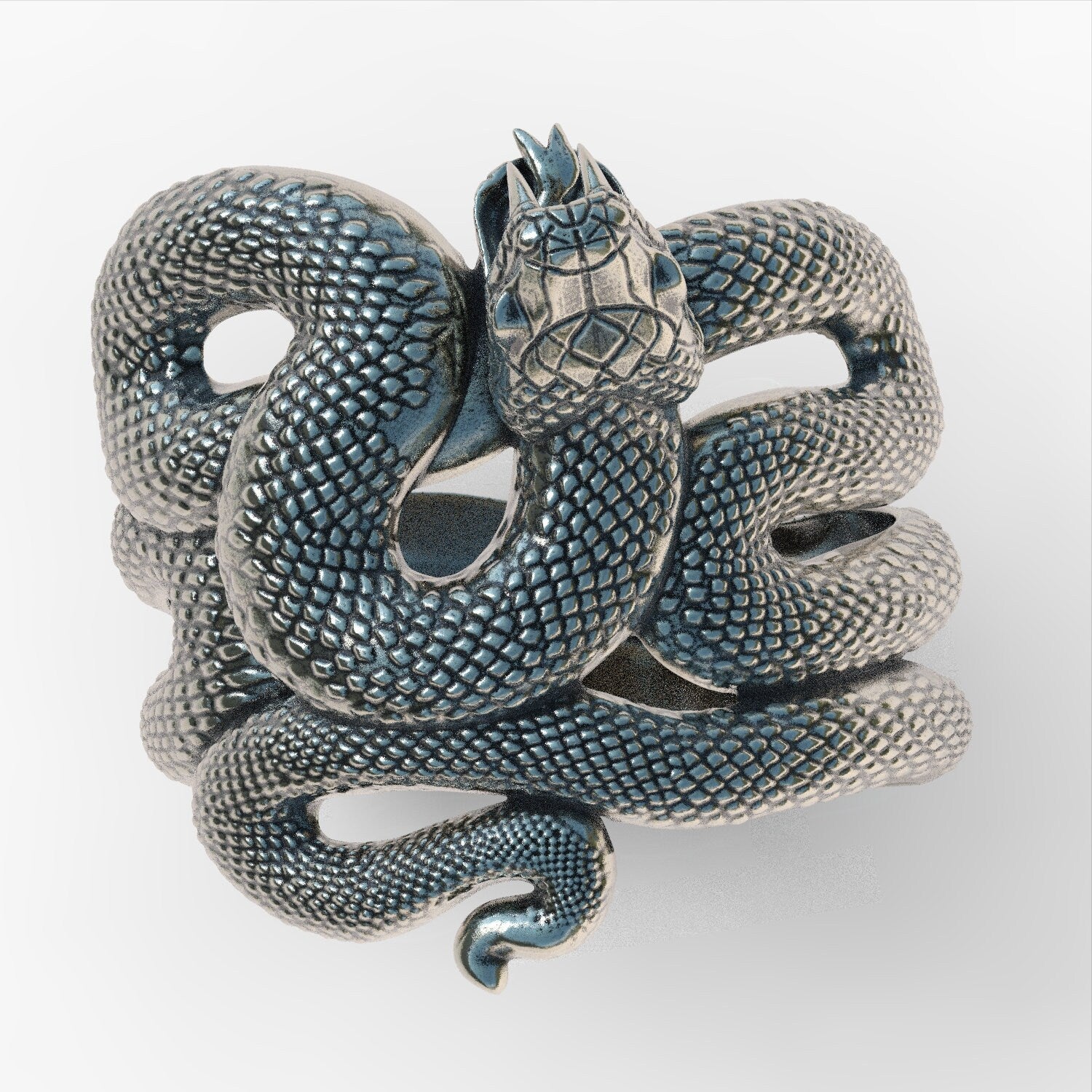 Cobra Snake Sterling Silver 925 Ring Jewellery New