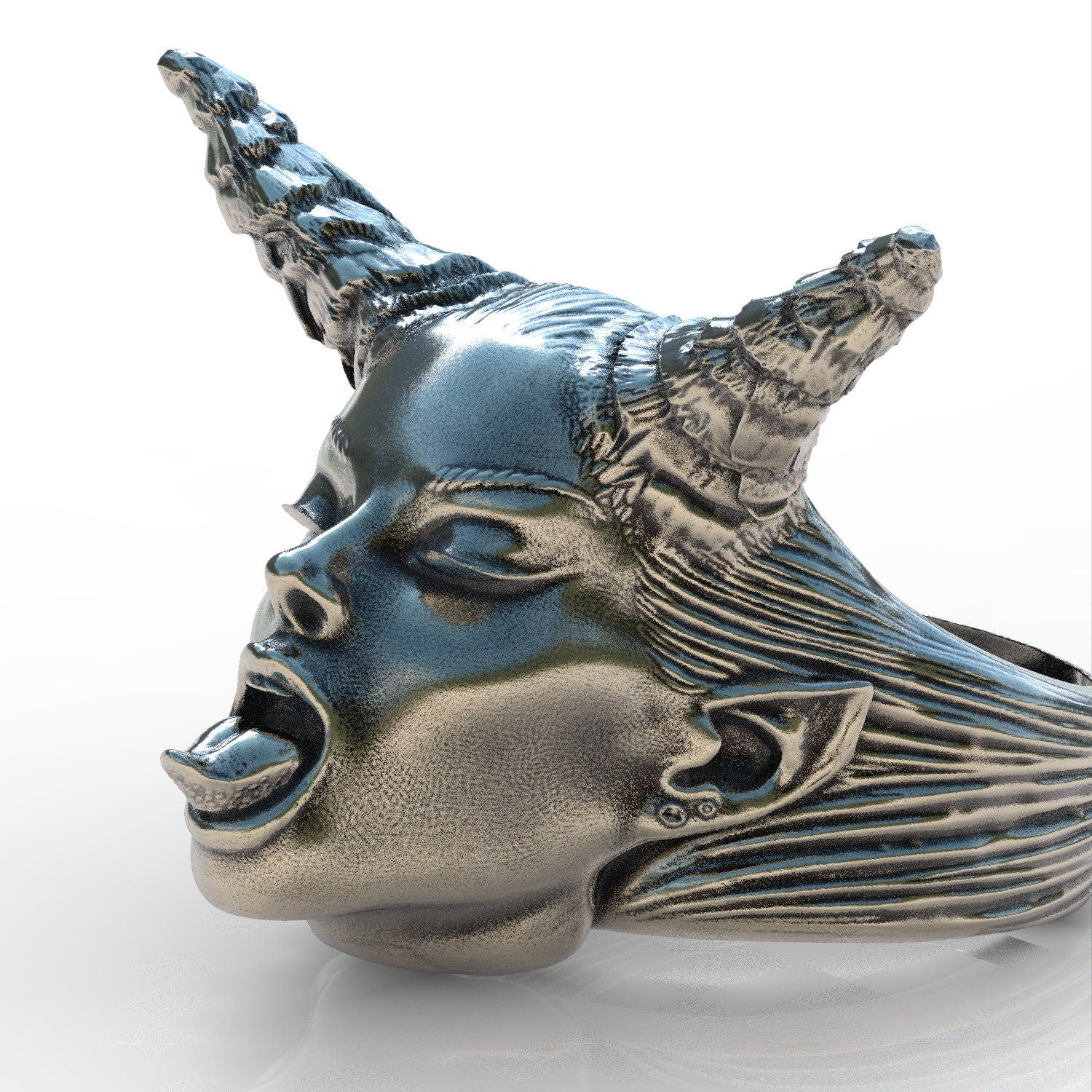 Succubus demon ring sterling 925 ring ring handmade men unisex