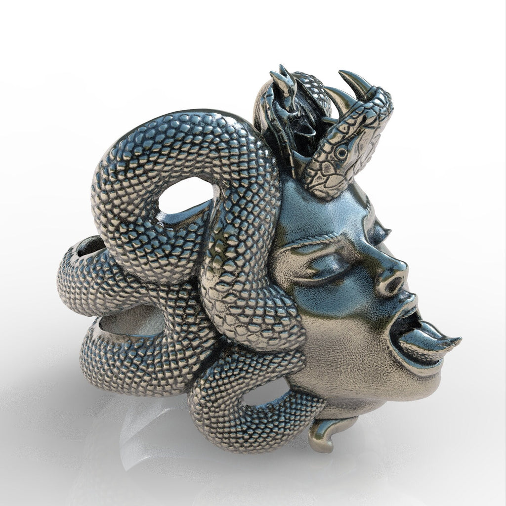 Snake girl sterling silver 925 ring jewellery new