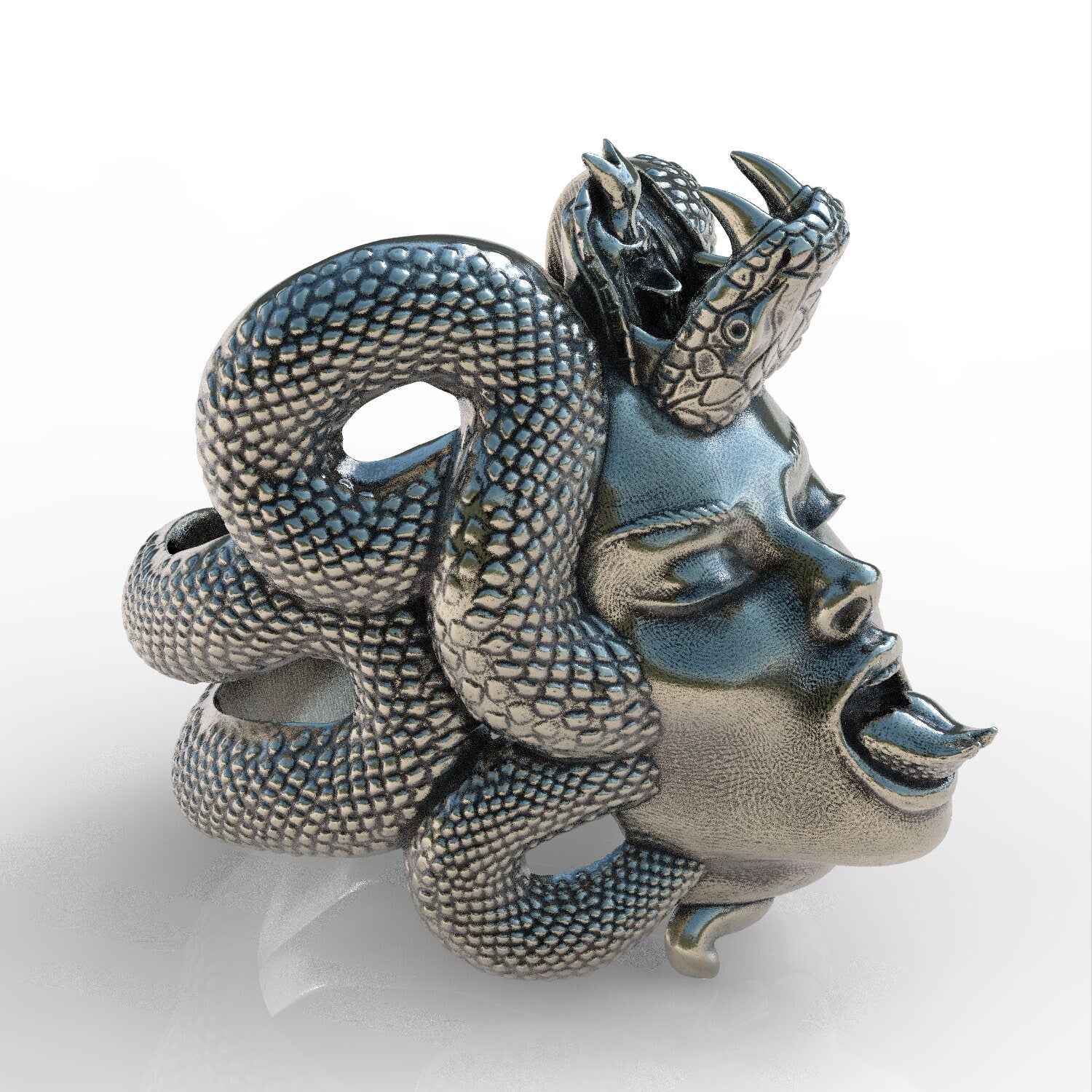 Snake girl sterling silver 925 ring jewellery new